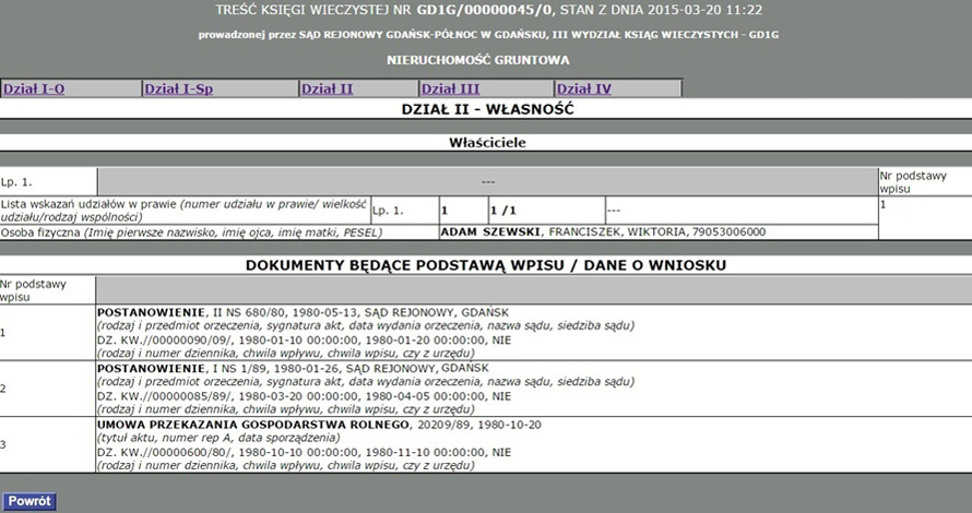 Elektroniczna Księga Wieczysta